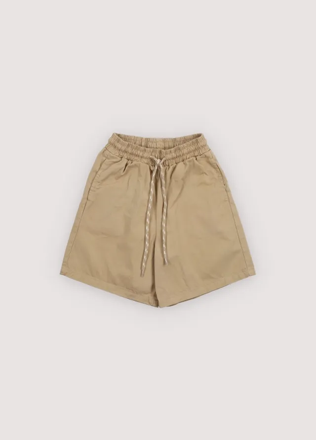 The New Society Gorse bermuda bambino cotone 6 anni camel