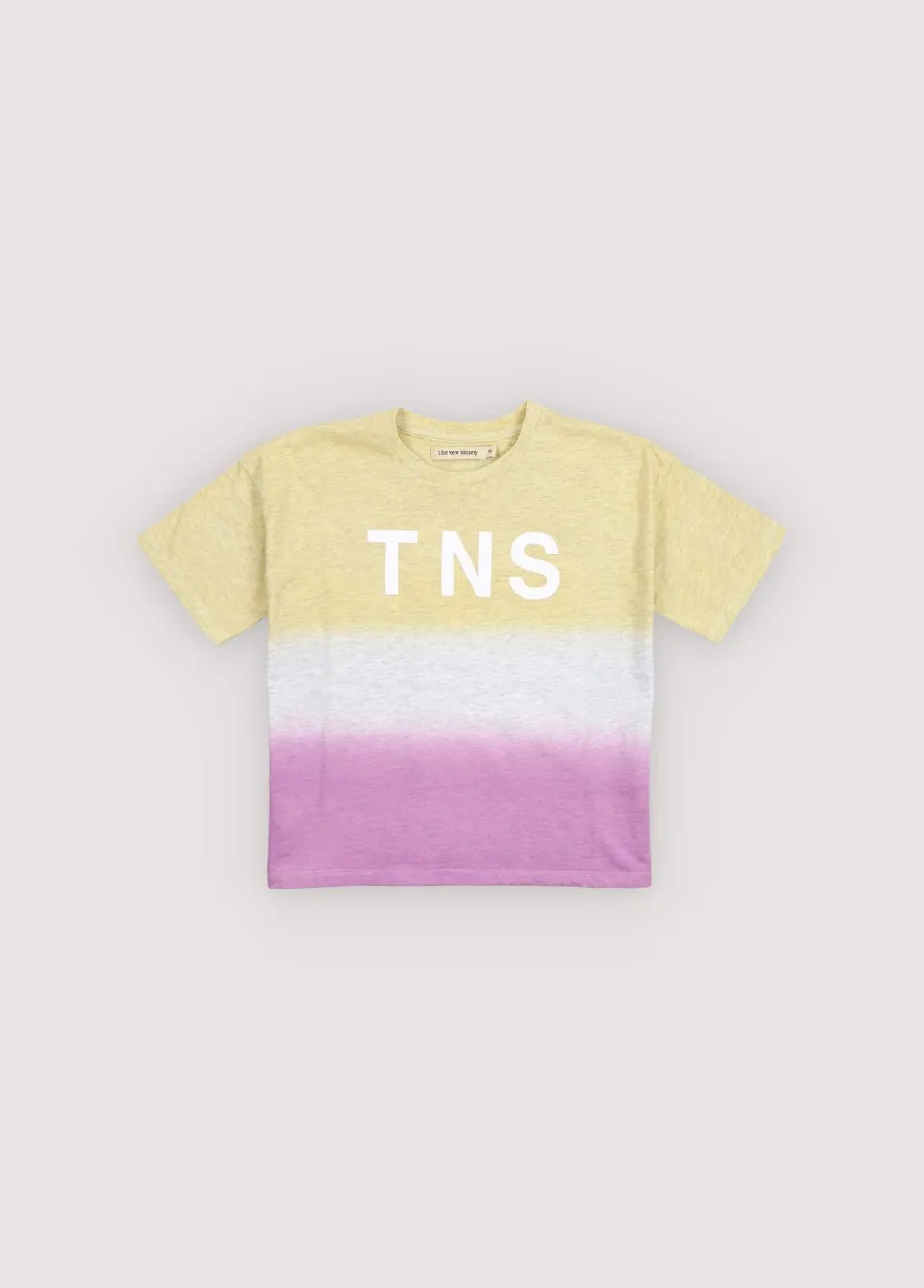 The New Society Tie Dye t-shirt bambina rosa lavanda 6 anni cotone