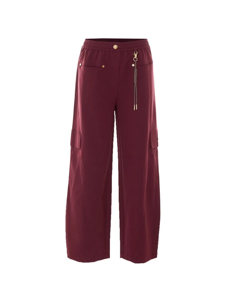 Liu Jo Sport TF6067 T695A pantaloni rosso aubergine