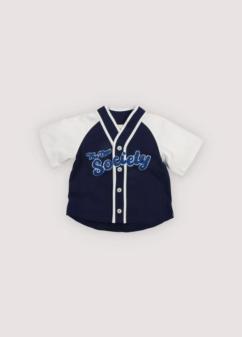 The New Society Gorse camicia baseball cotone