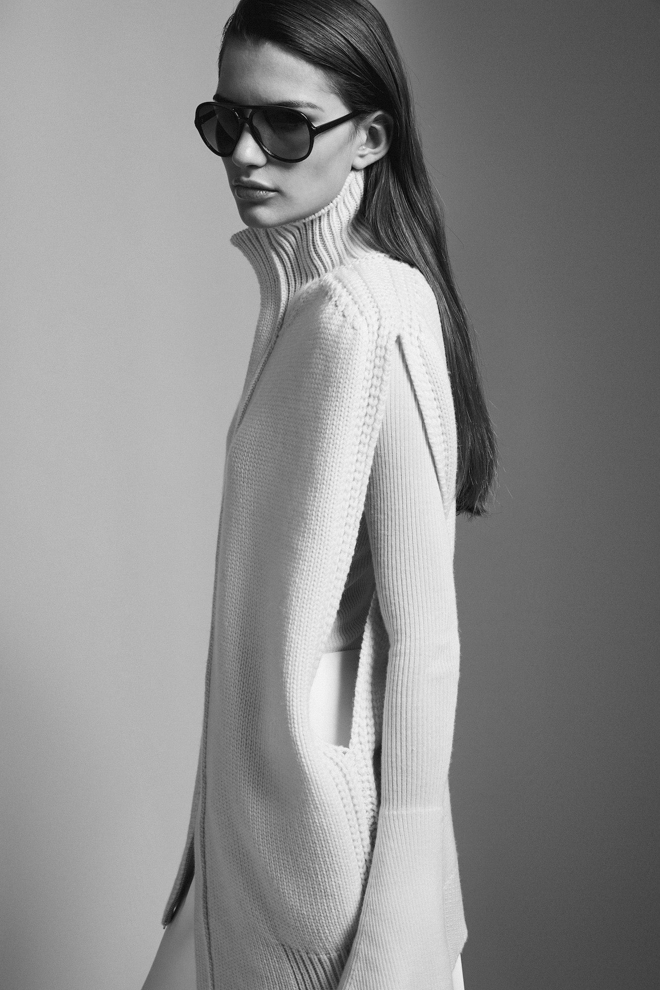 Sa Su Phi Matilda cardigan smanicato zip avorio