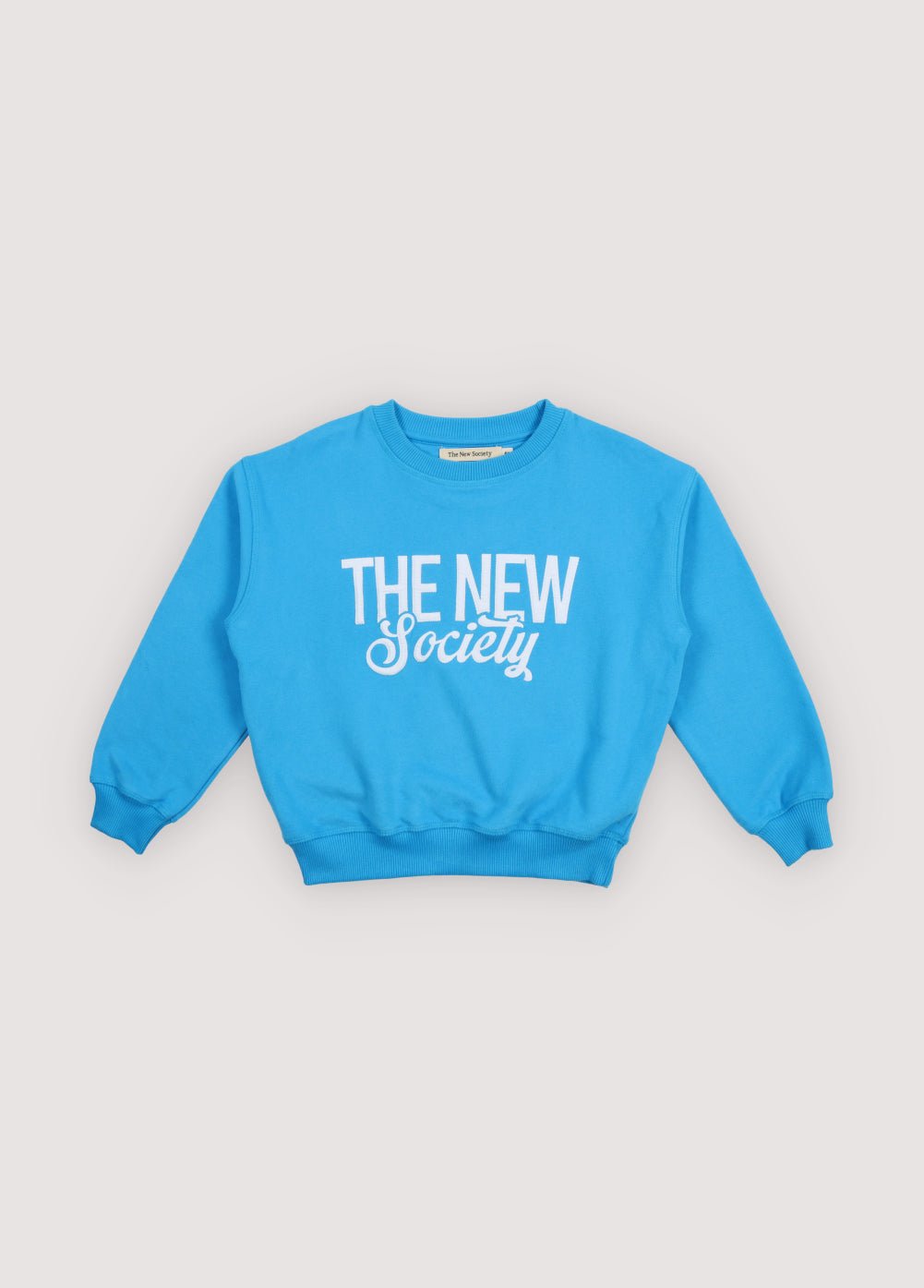 The New Society Clover Sweatshirt Pool Blue felpa cotone 6 anni