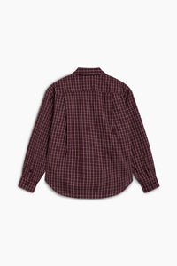 THE NEW SOCIETY Flair Winetesting Check camicia quadri cotone