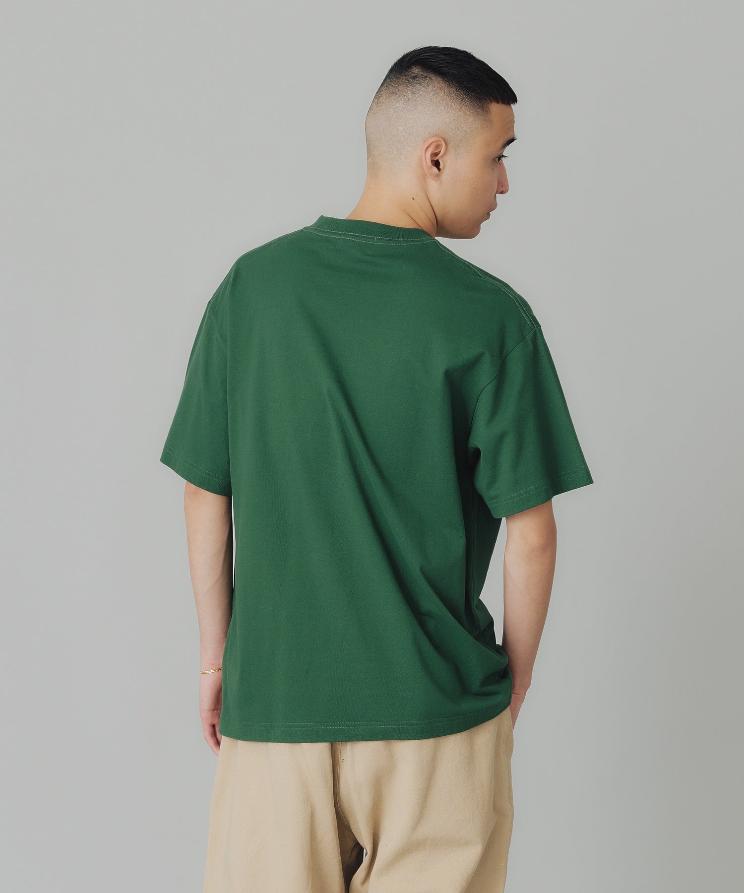 X-Large Uma maglietta maniche corte verde cotone