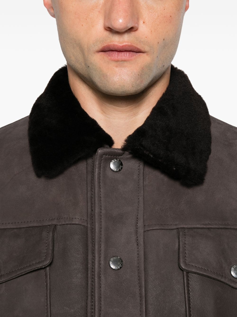 Barba BU443100002 maglia marrone uomo