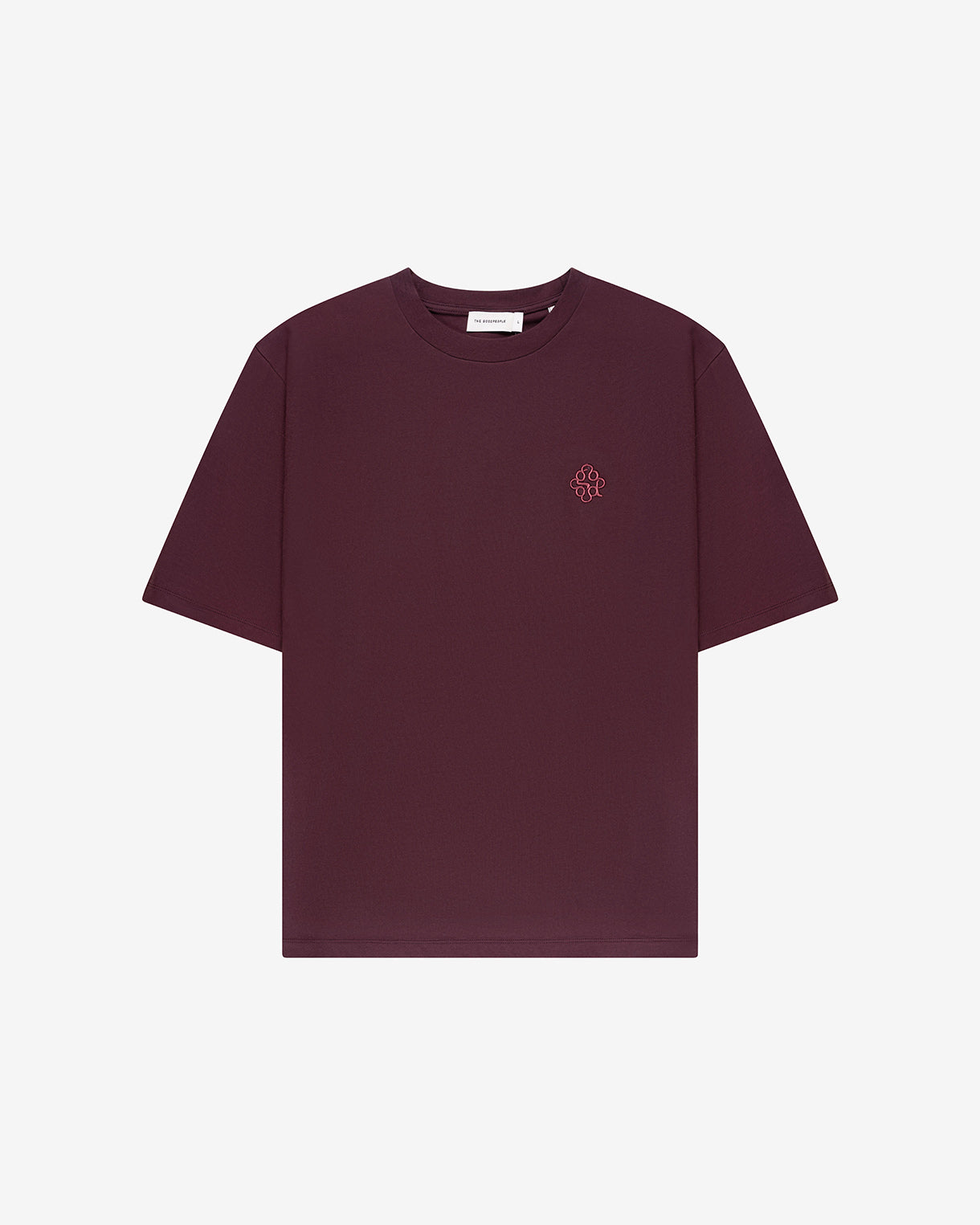 GOODPEOPLE Tommy Signature t-shirt cotone bordeaux