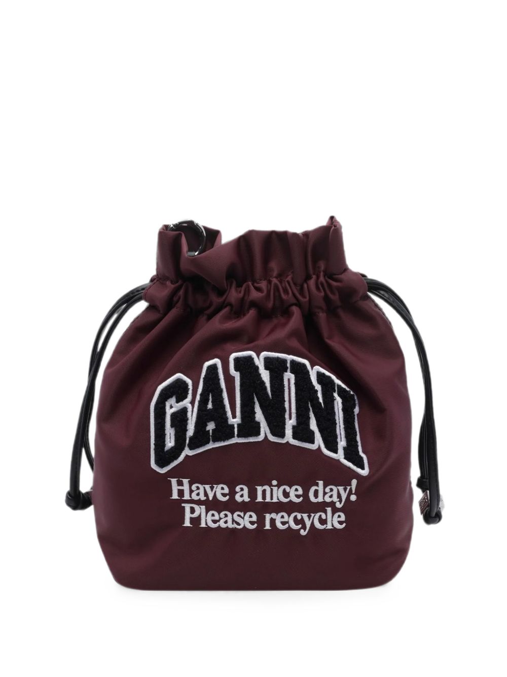 Ganni B3010352 borsa a mano Rosso nylon donna