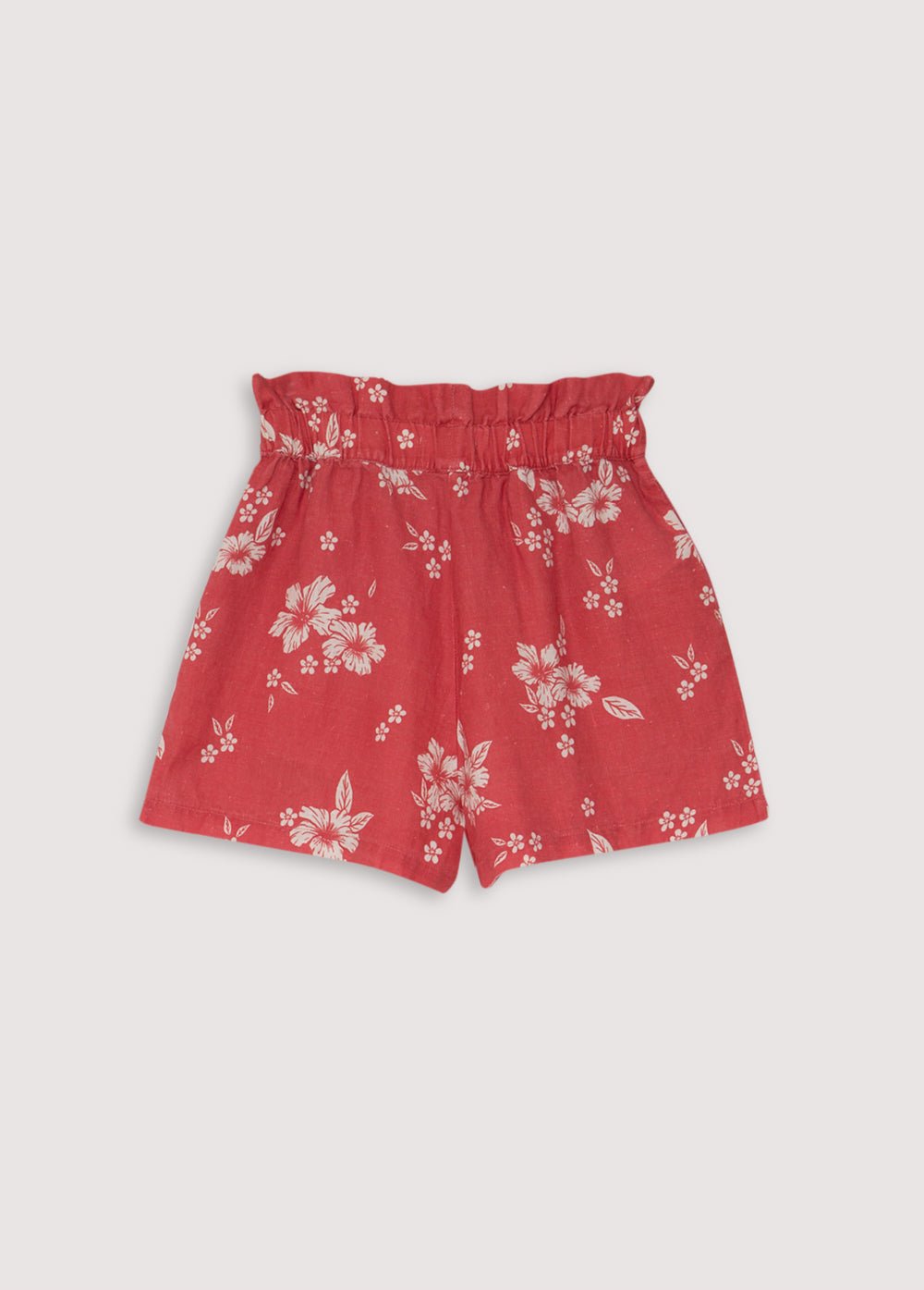 The New Society Nauplia Short pantaloncini lino rossi teen
