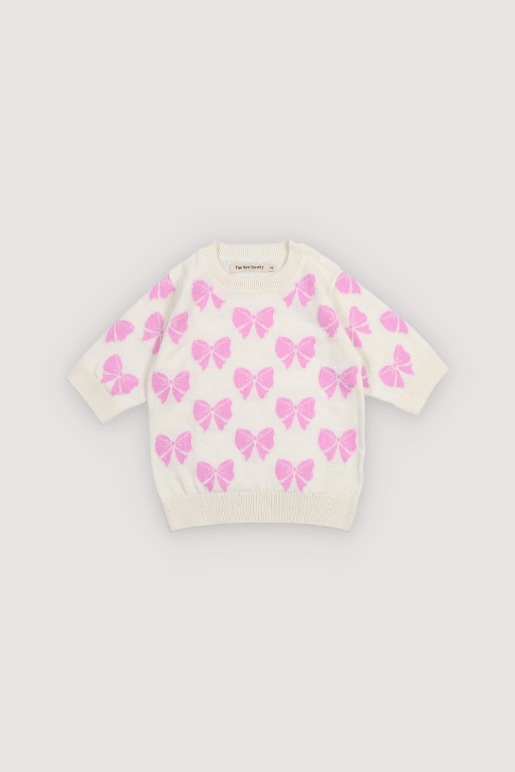 The New Society Pinpilin maglione bambina fiocchi rosa