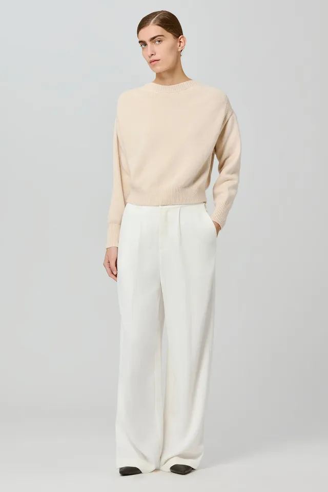 Sa Su Phi maglione V cashmere giallo chiaro