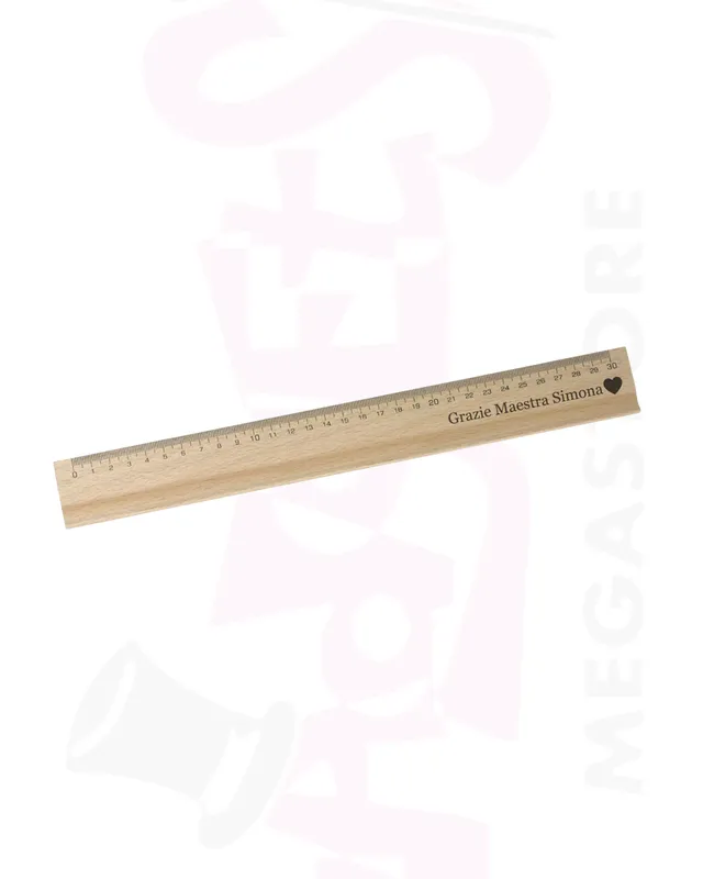 Mr. Gadgets Righello Legno Personalizzato