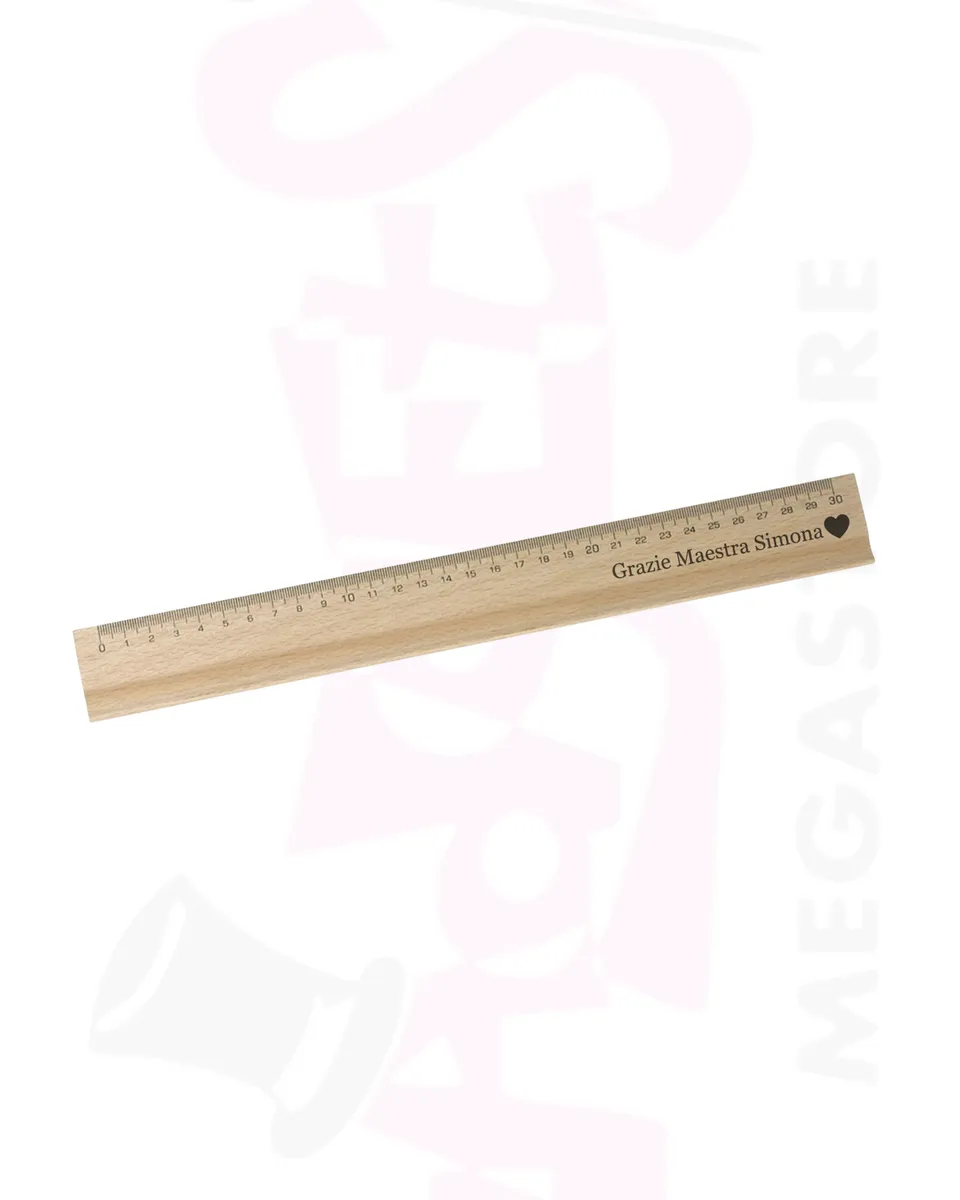 Mr. Gadgets Righello Legno Personalizzato