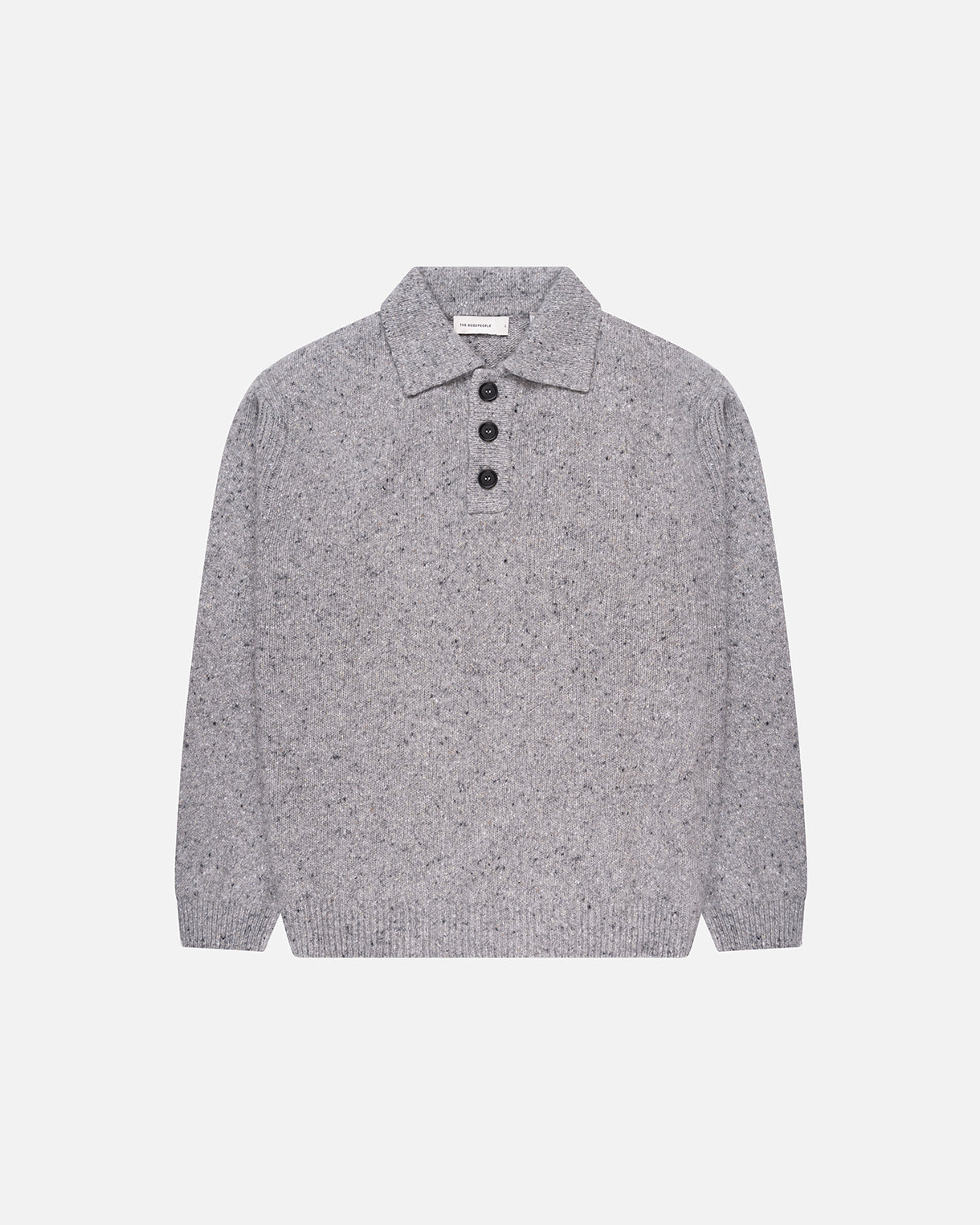 Goodpeople Kpolo polo maglia grigio lana