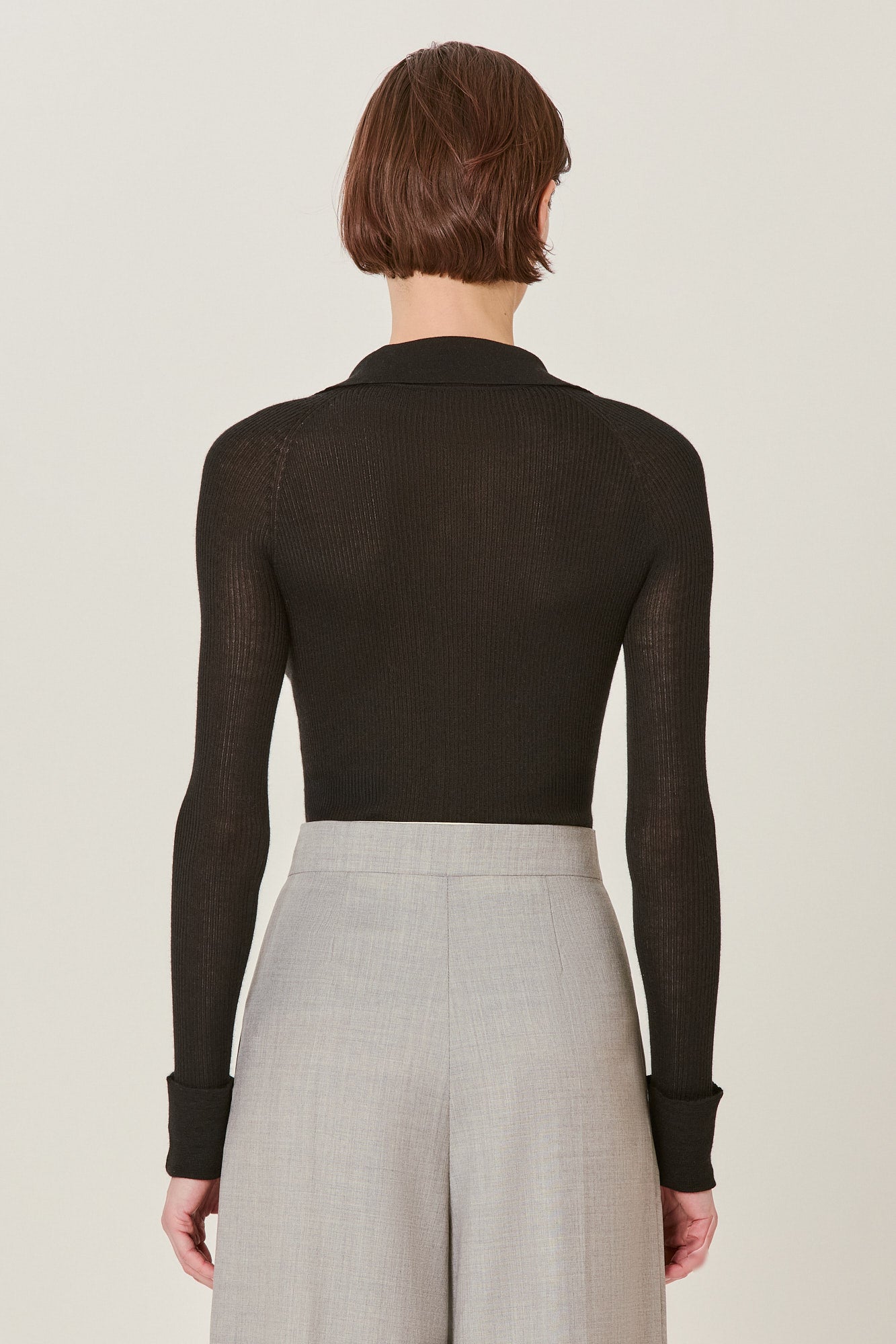 Sa Su Phi Polo cardigan donna coste cashmere seta