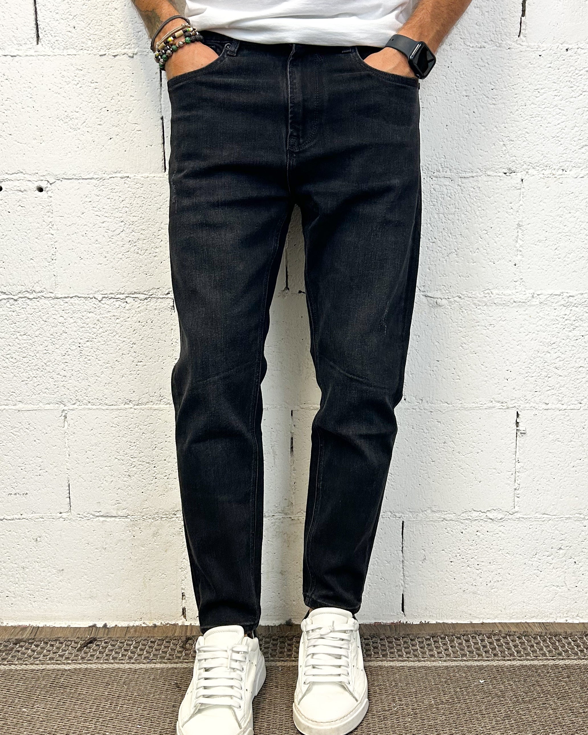 ONLYONE Mike Carrot jeans carrot neri black