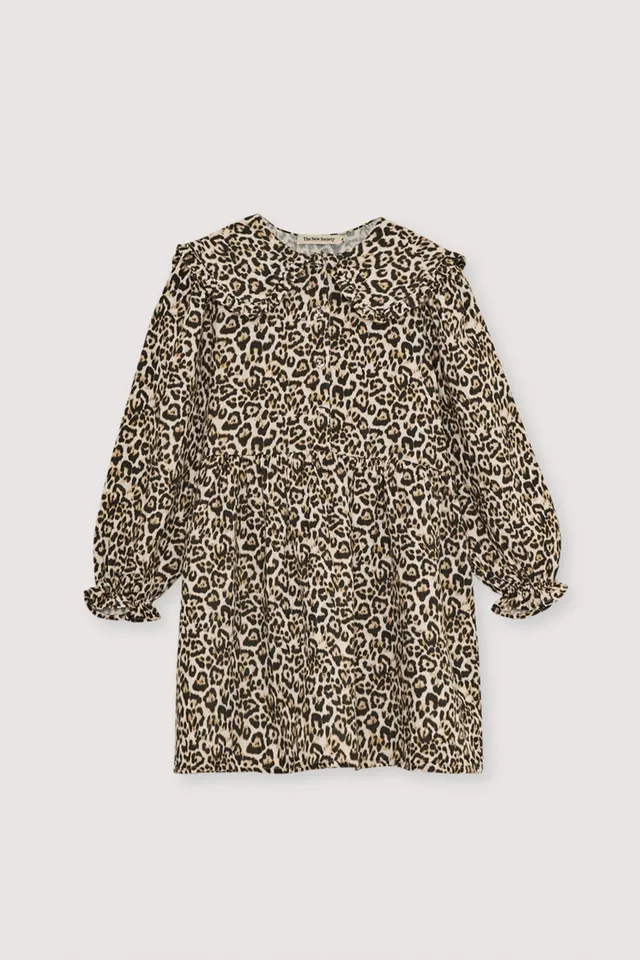THE NEW SOCIETY Nelia Special vestito bambina leopardato