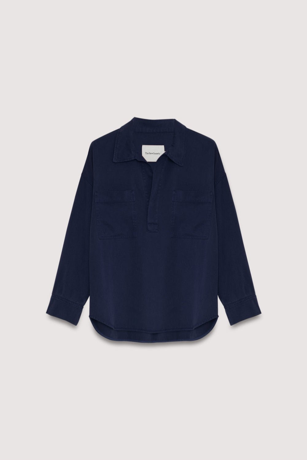 The New Society TNS Tencel camicia Infinite Navy