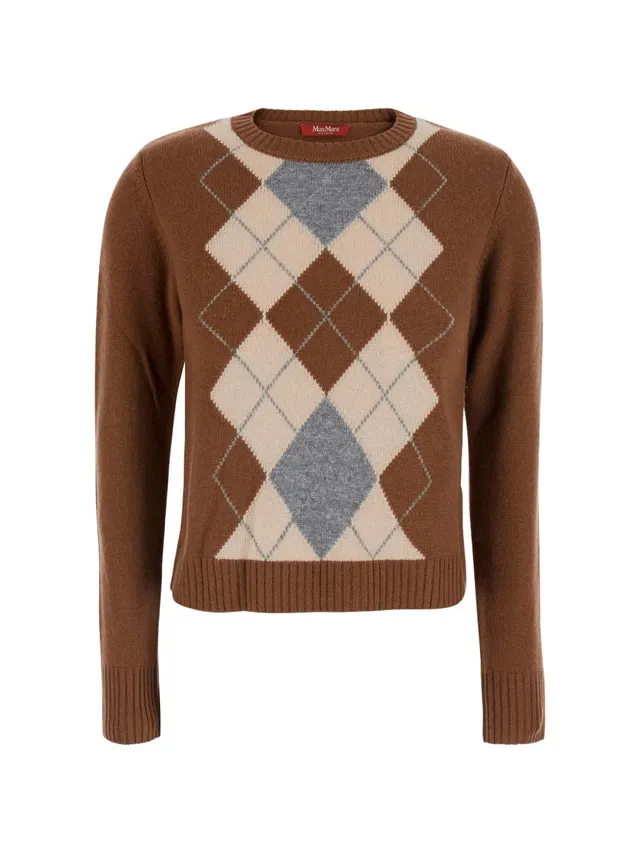 Max Mara Studio 2626366082600 maglia donna castagna
