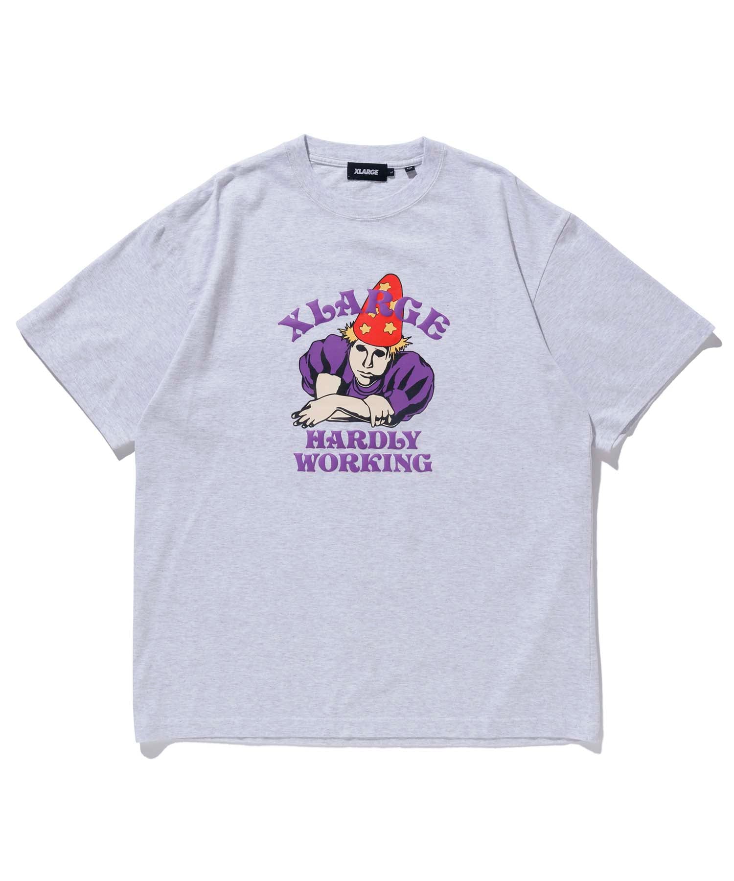 X-Large Hardly Working S/S Tee maglietta cotone stampa frontale