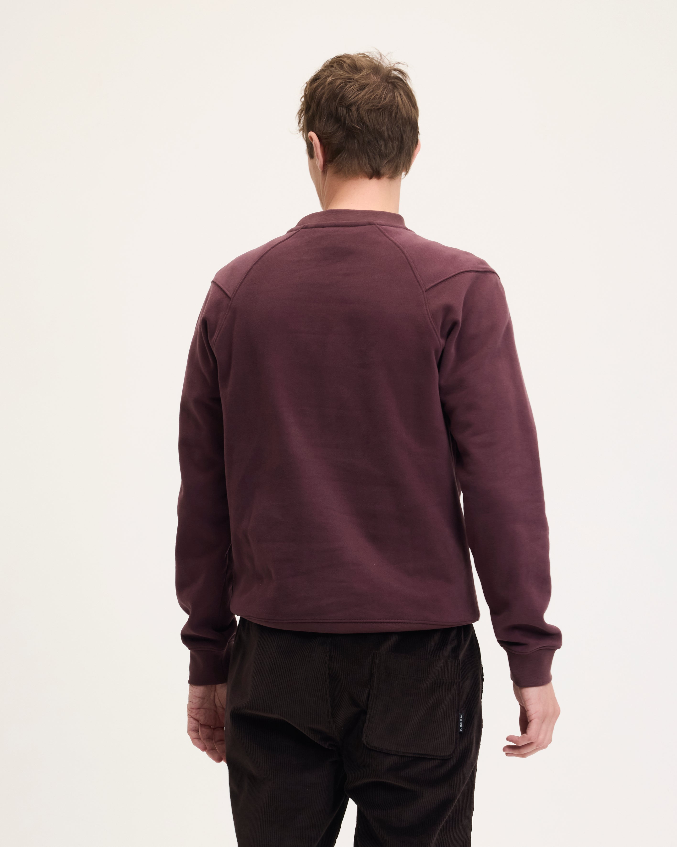 GOODPEOPLE Lommy maglione cotone Bordeaux logo