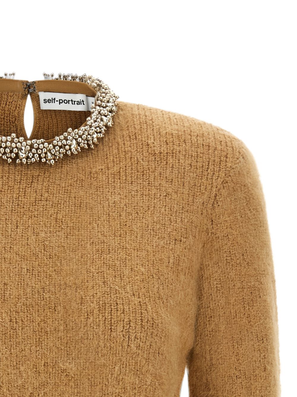 Self-Portrait AW26-094T maglia donna marrone