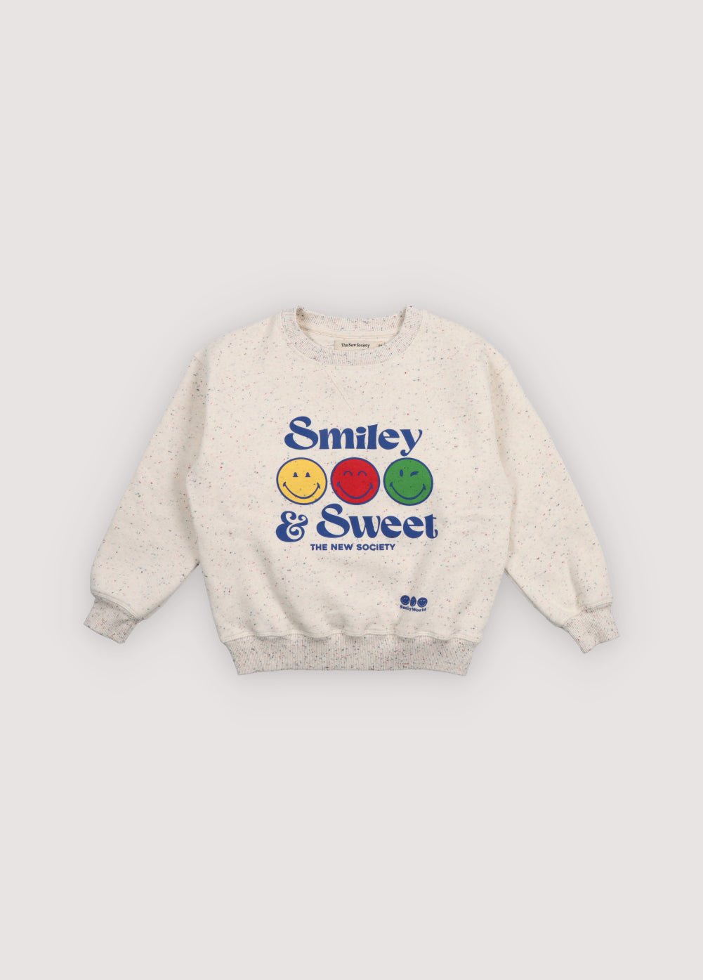 The New Society Smiley felpa ragazzo multicolor 6 anni in cotone