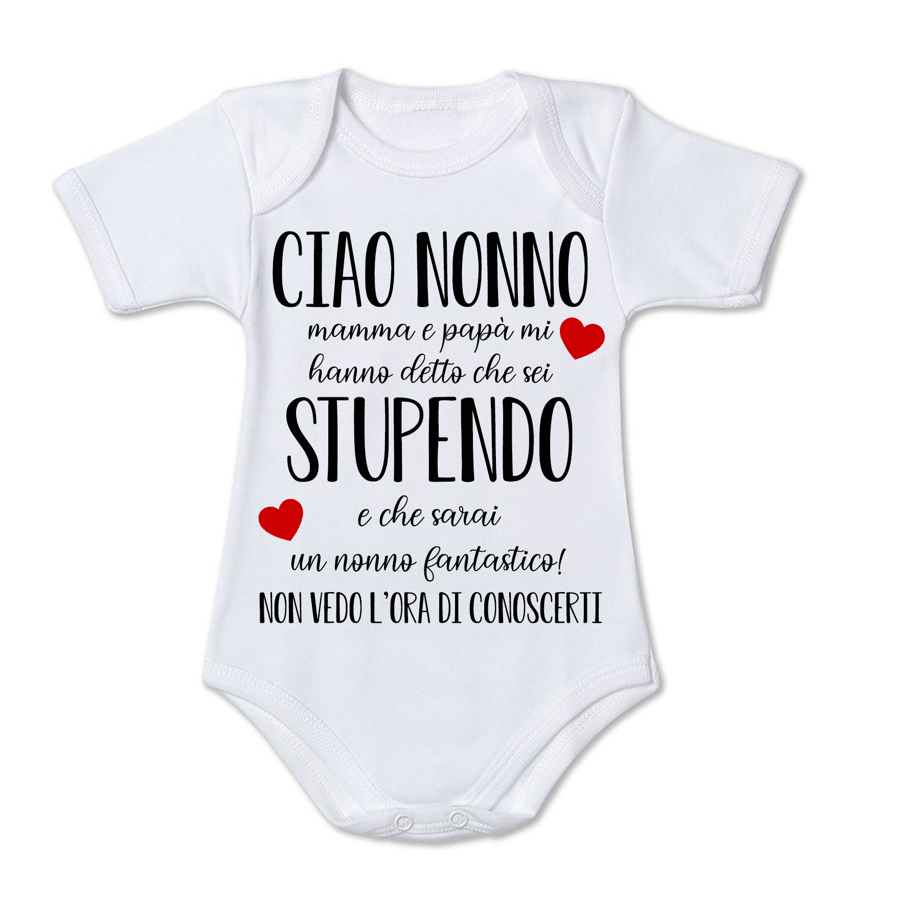 Mr. Gadgets Nonni body neonato cotone stampa sublimatica
