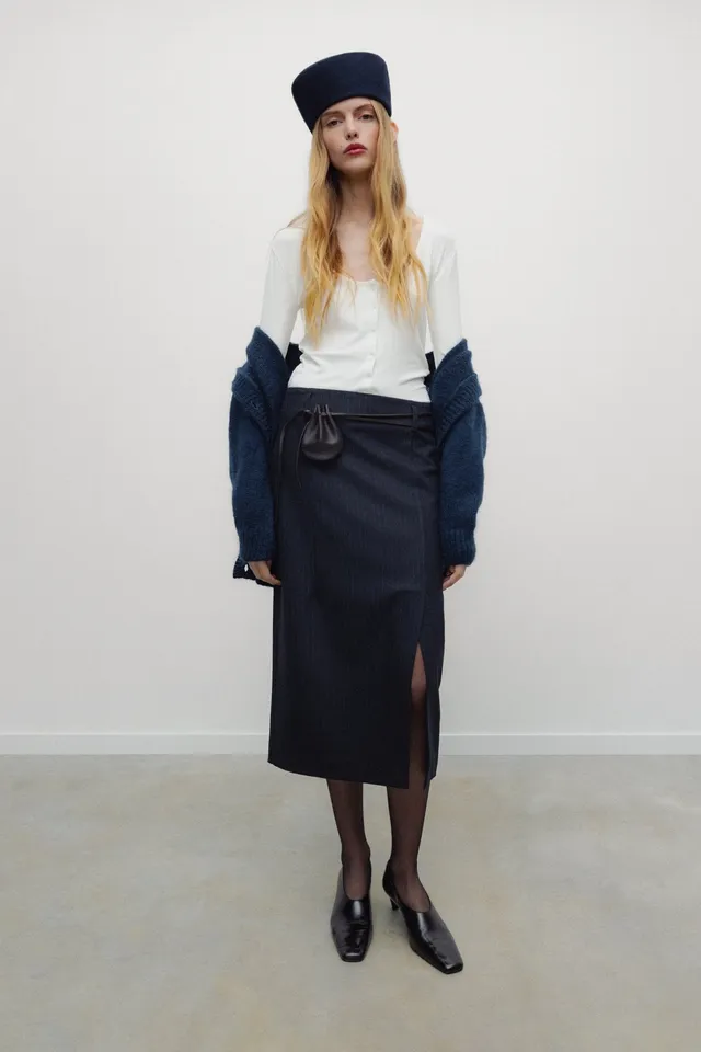 THE NEW SOCIETY Faith Woman Skirt gonna midi gessata