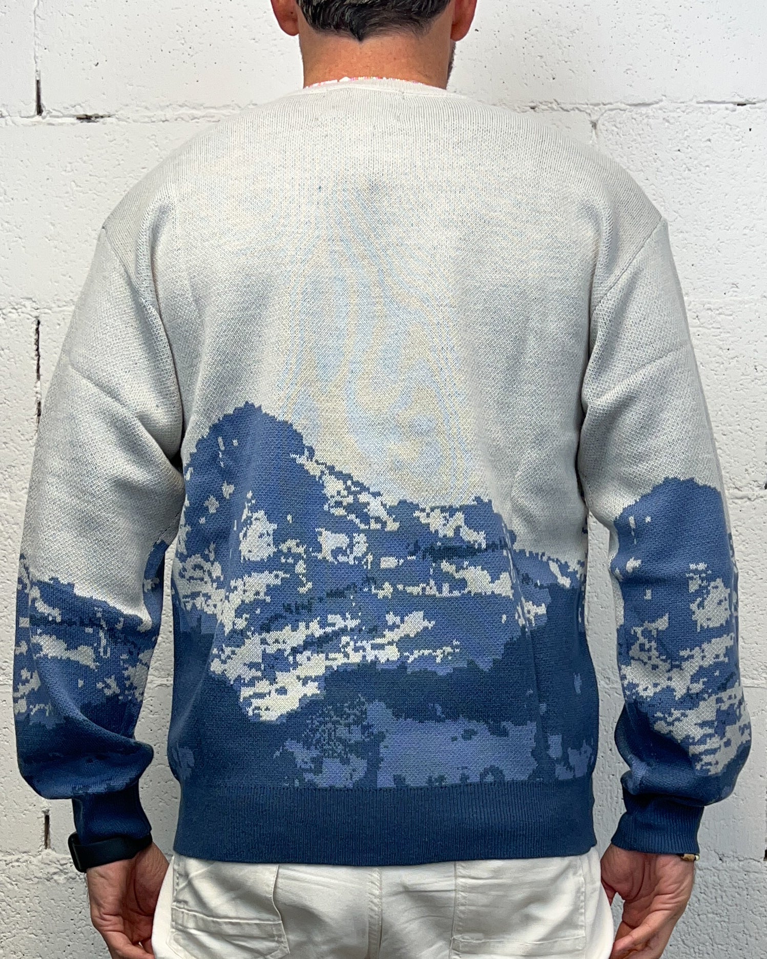 Gianni Lupo Fantasy maglione azzurro regolare