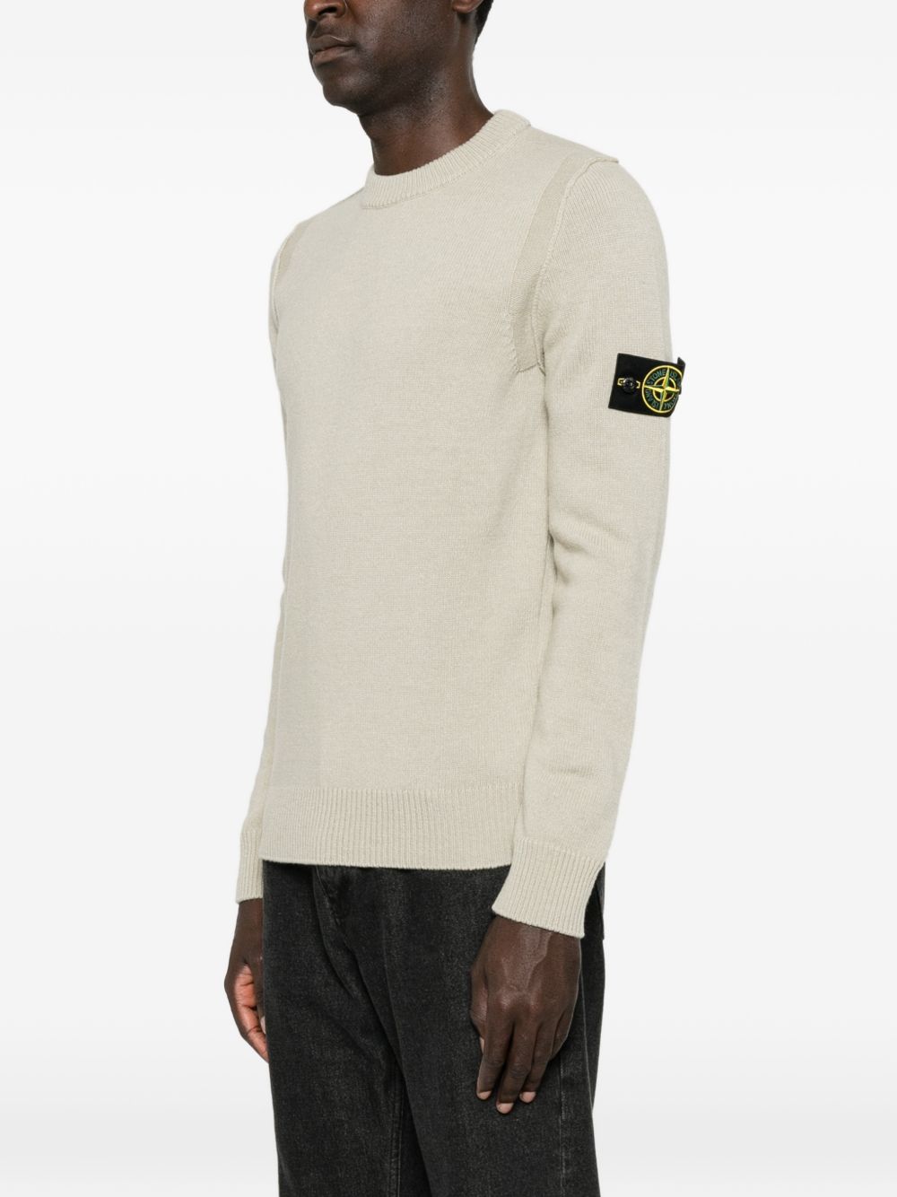Stone Island L2S155100072 maglia uomo beige sand