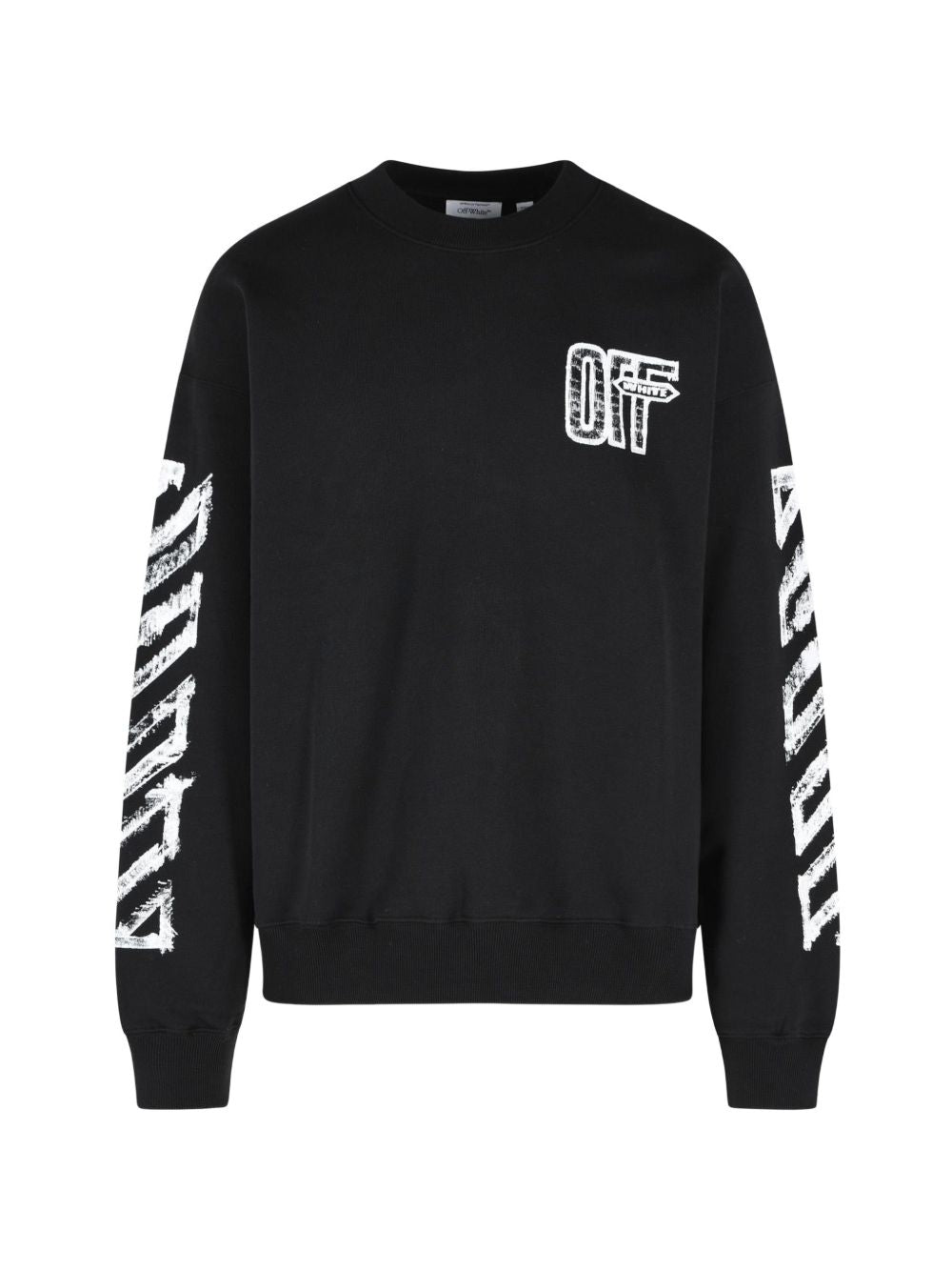 Off-White 4MBA054F26F007001 felpa nera uomo