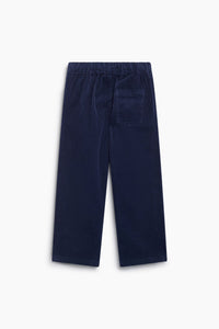 The New Society Elio pantalone bambino velluto Black Iris
