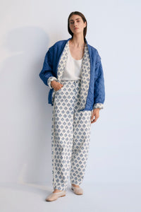 The New Society Leros pantaloni Hyacinth donna cotone