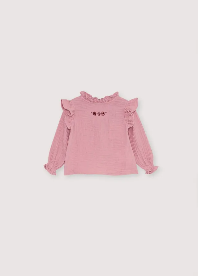 The New Society Maitea camicetta neonata Dream Blush 6m cotone