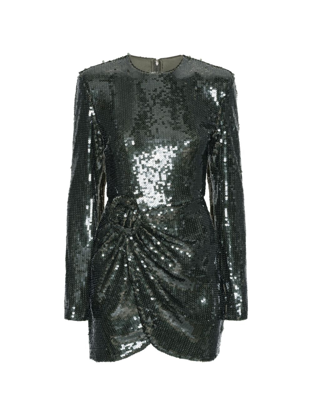 Rotate 116141265 abito corto donna verde paillettes