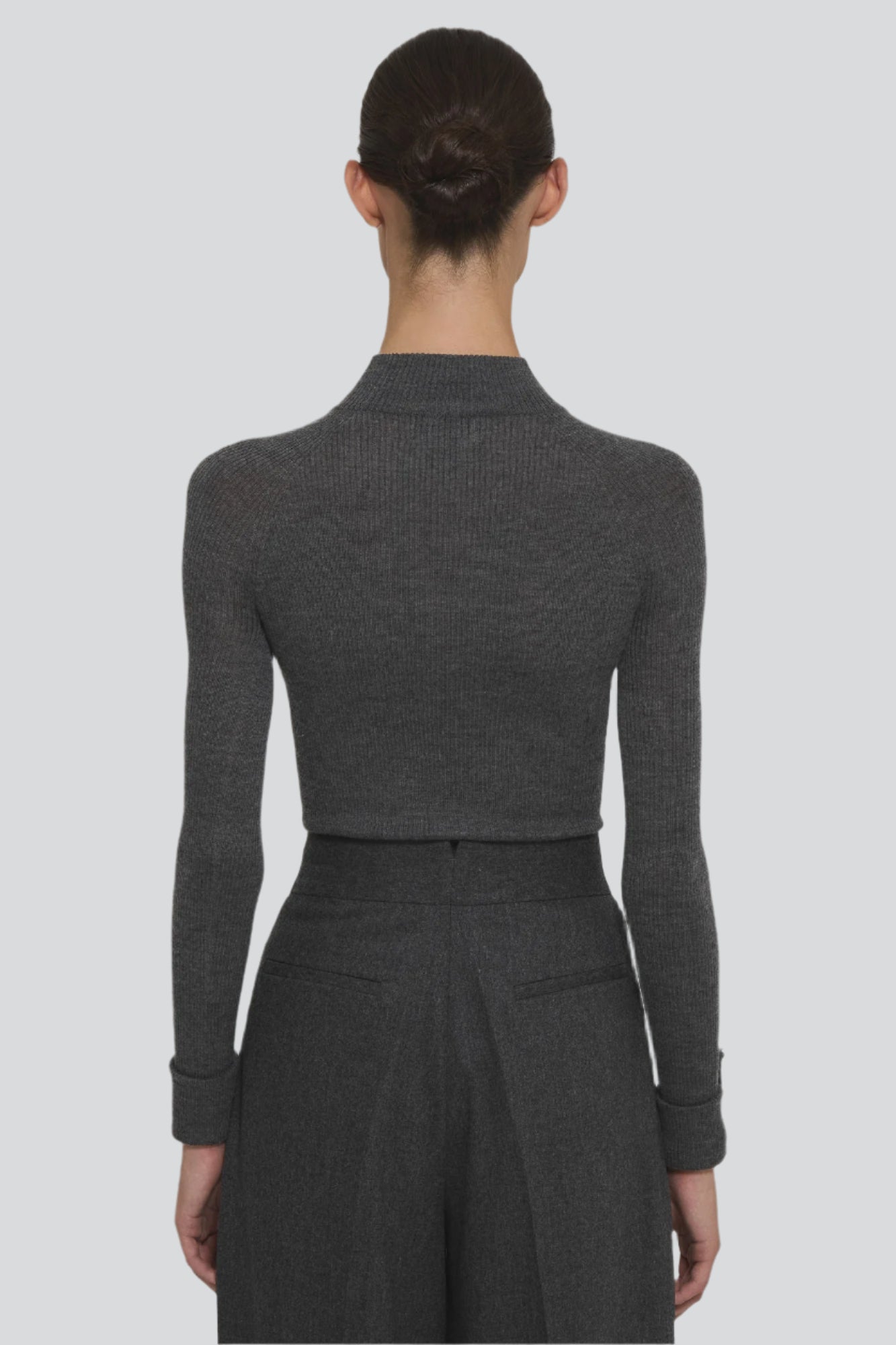 Sa Su Phi Lupetto Coste Maglia Grigio
