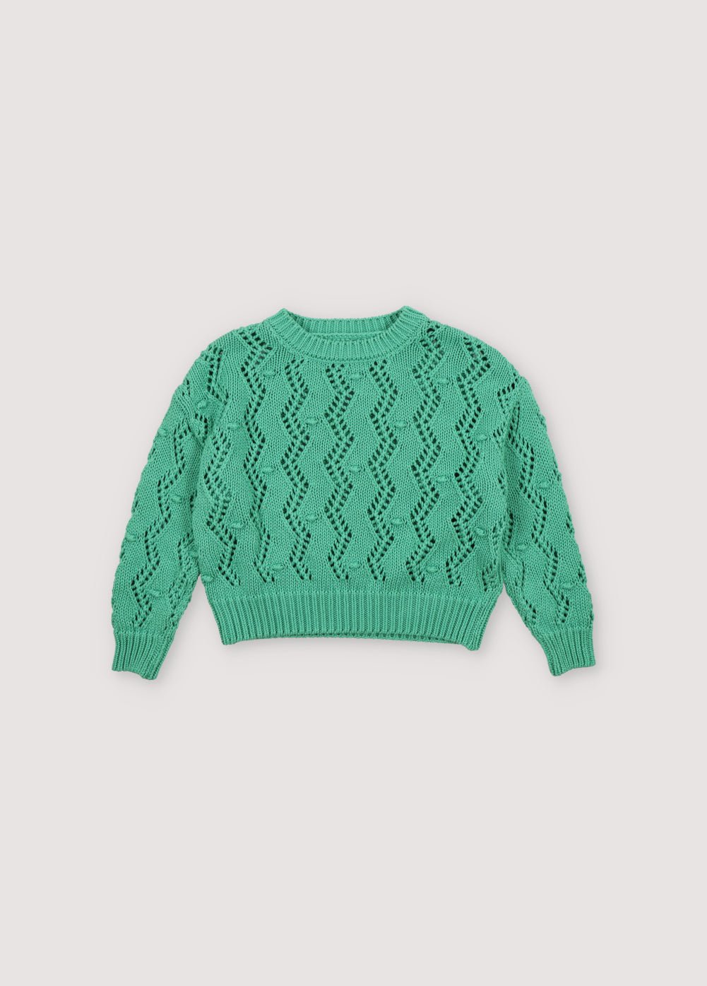 The New Society Sifnos maglione bimba Jade cotone
