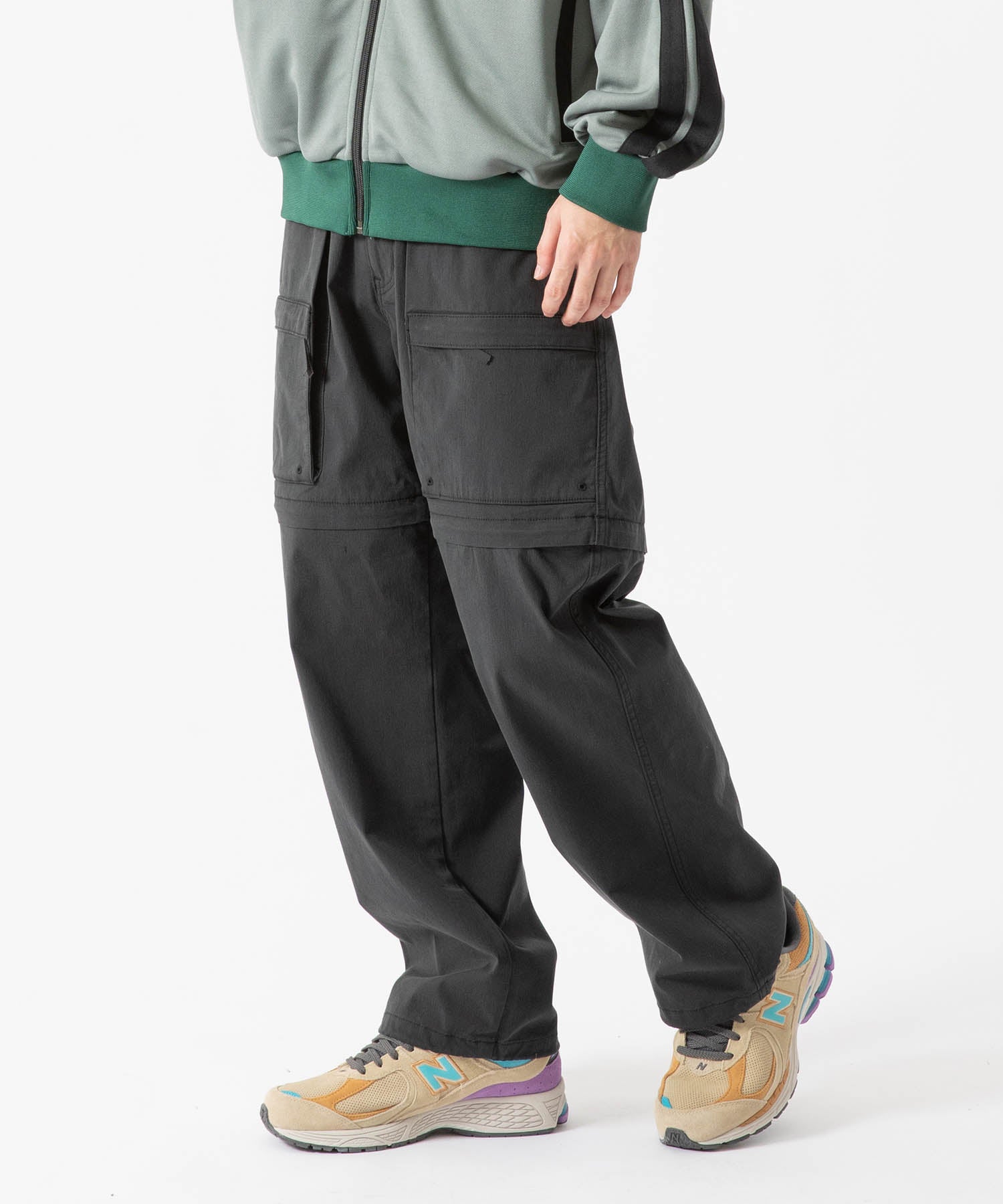 X-Large Convertible Bush pantaloni neri cotone