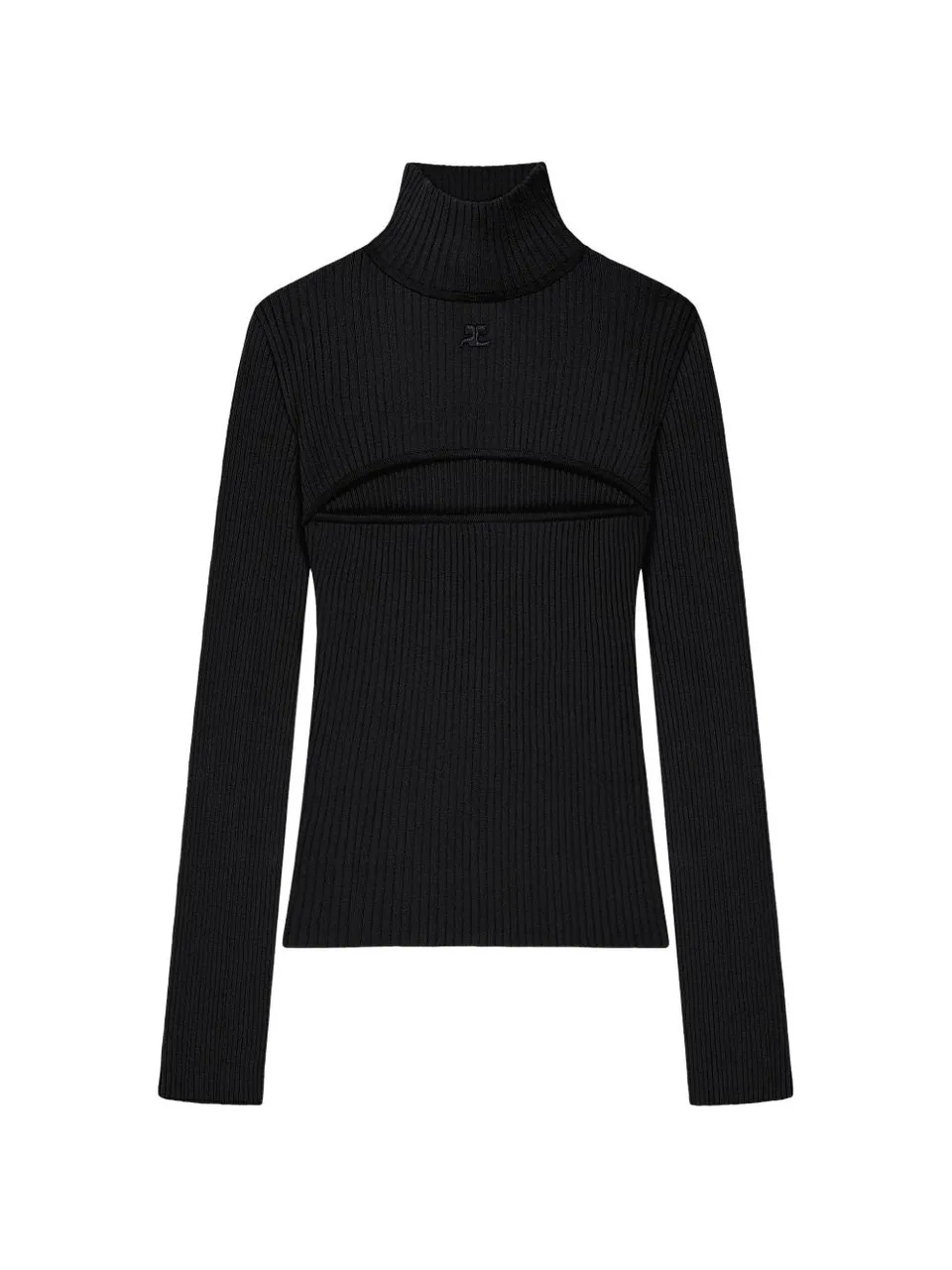 Courreges 326MPU289FI0001 maglia nera donna