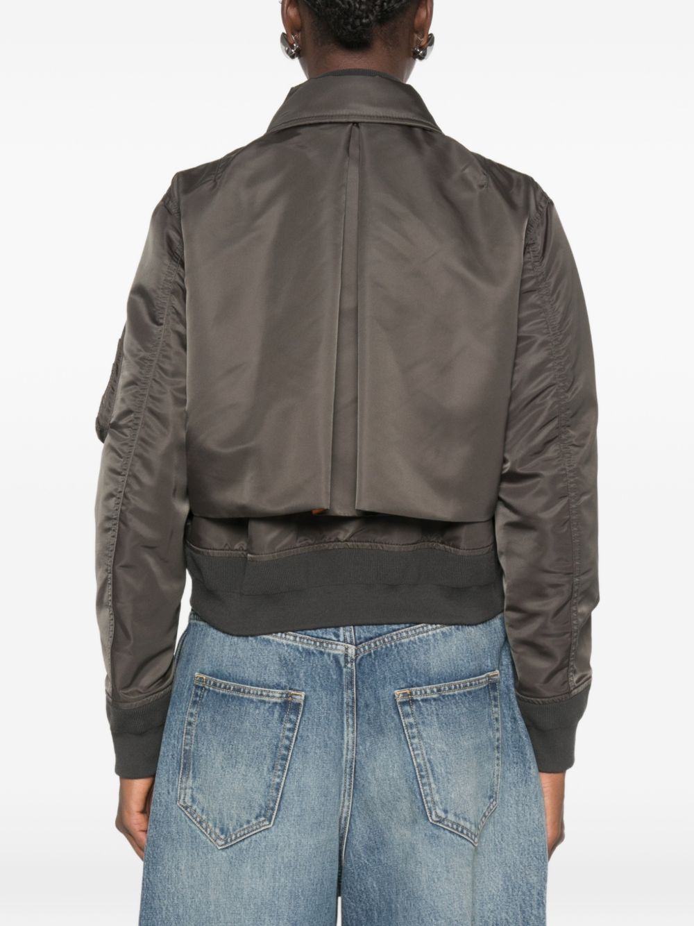 Sacai 26-08582 bomber khaki donna