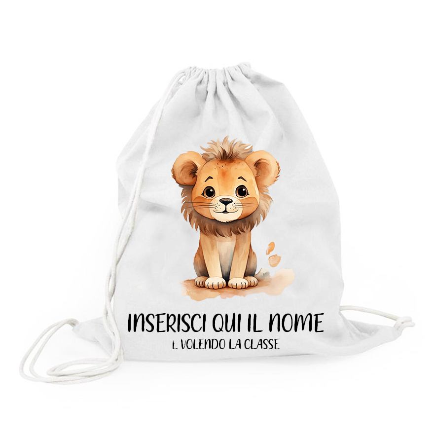 Mr. Gadgets Leone sacchetta cotone 38x42 cm