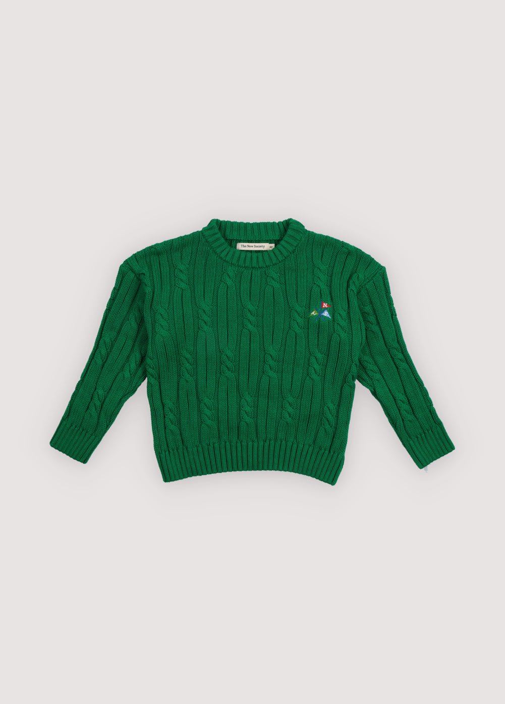 The New Society Bluebell maglione bambino cotone verde