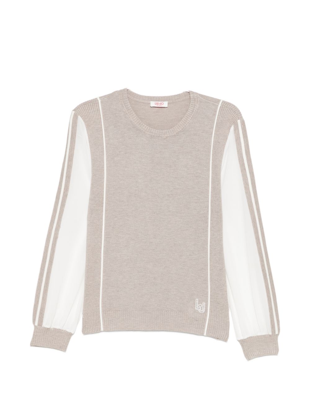 Liu Jo Sport TF6161MS49I maglia bulldog melange scollo girocollo
