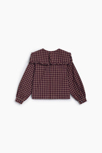 The New Society Orbit camicia bimba quadri cotone