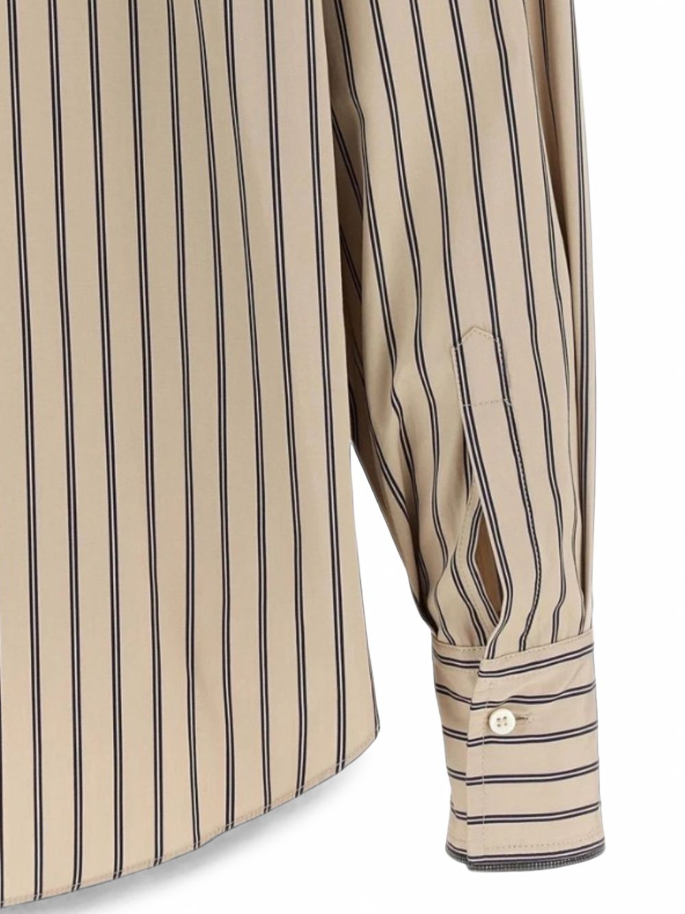 Brunello Cucinelli MG704M3A06 camicia beige blu