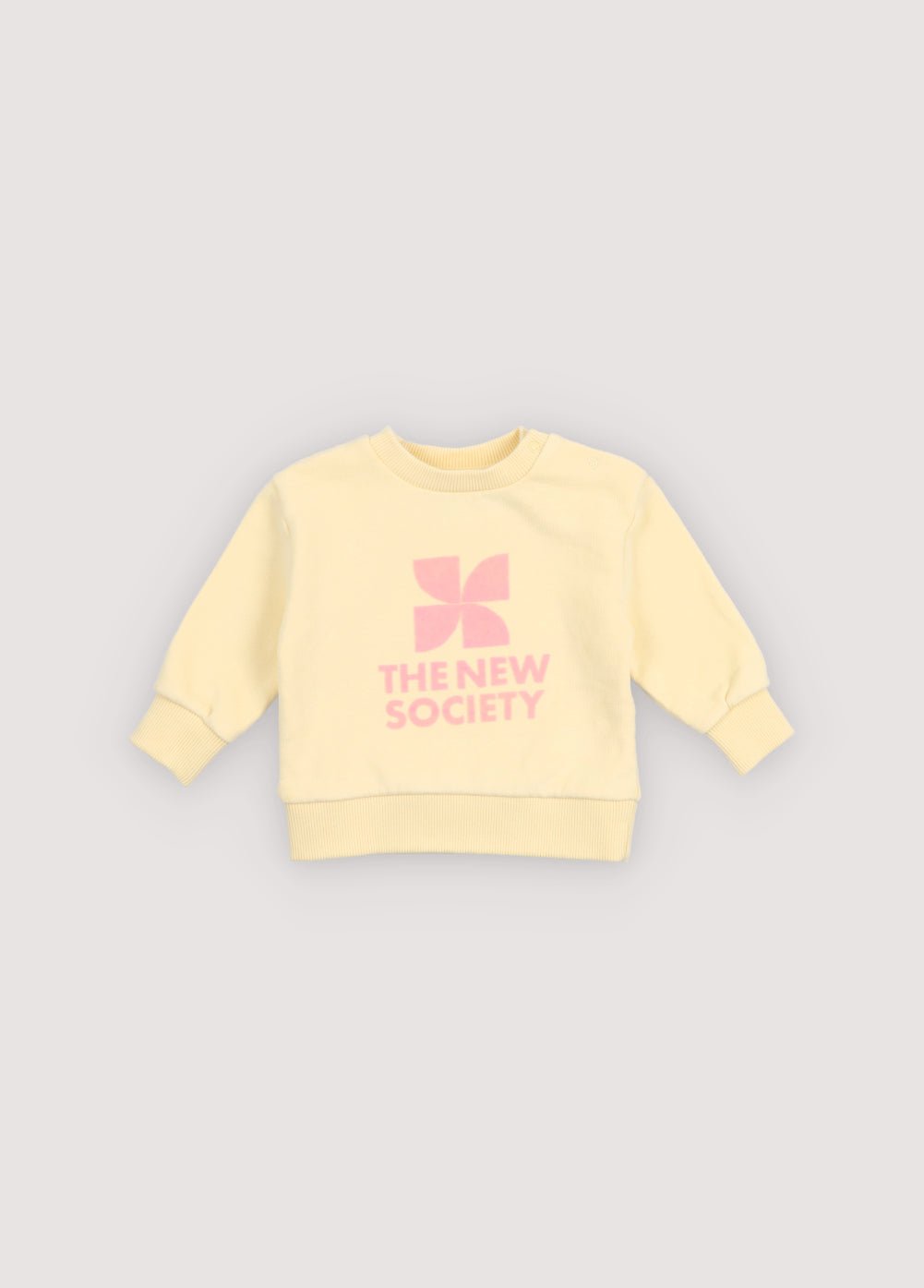 The New Society TNS Logo felpa neonato gialla 6 mesi cotone