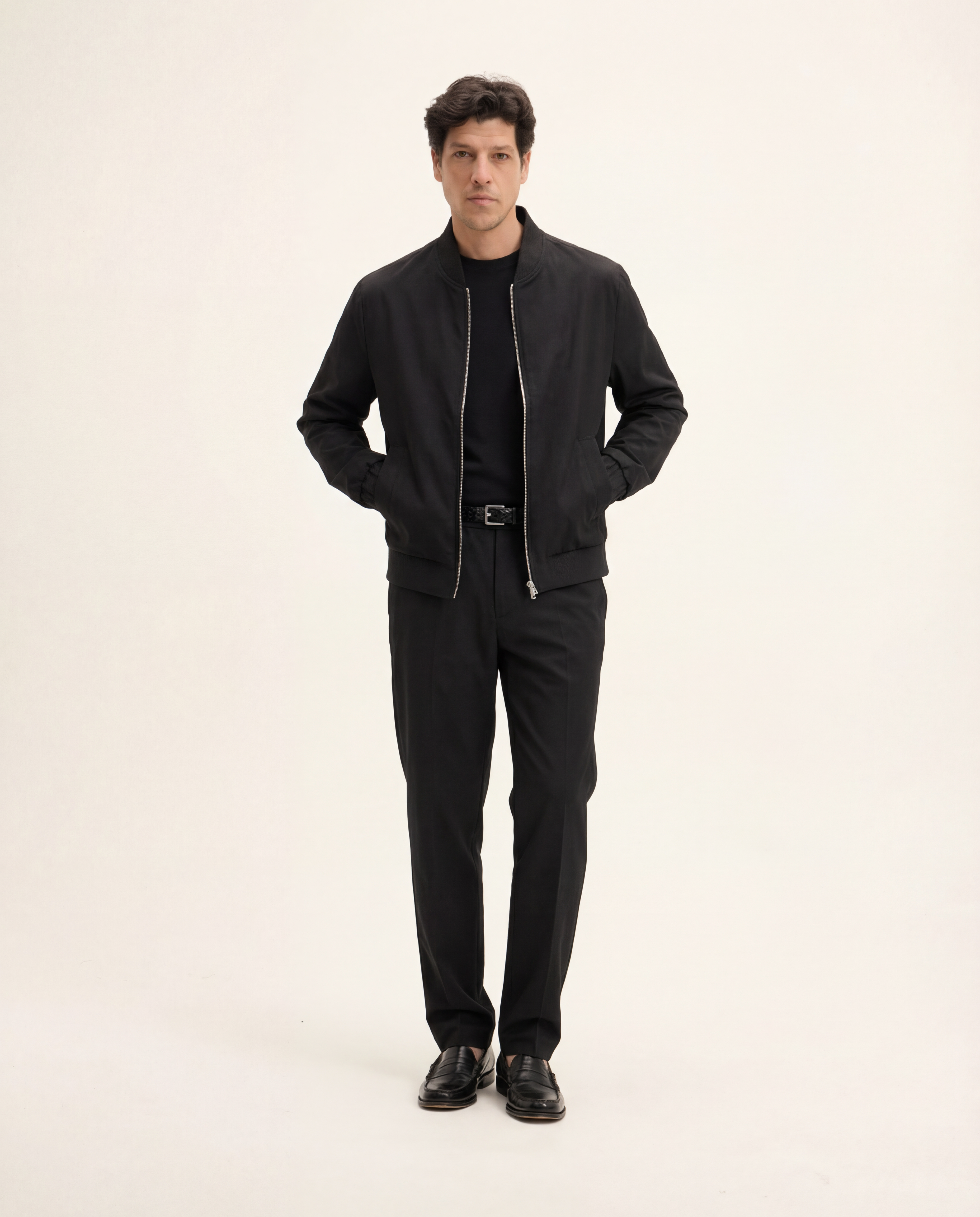Goodpeople Jako giacca bomber nera cotone