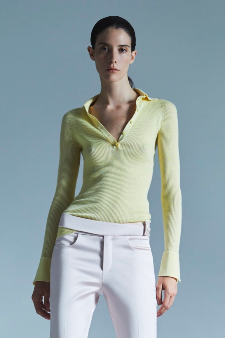 Sa Su Phi Jaipur Polo Coste Cashmere Gialla