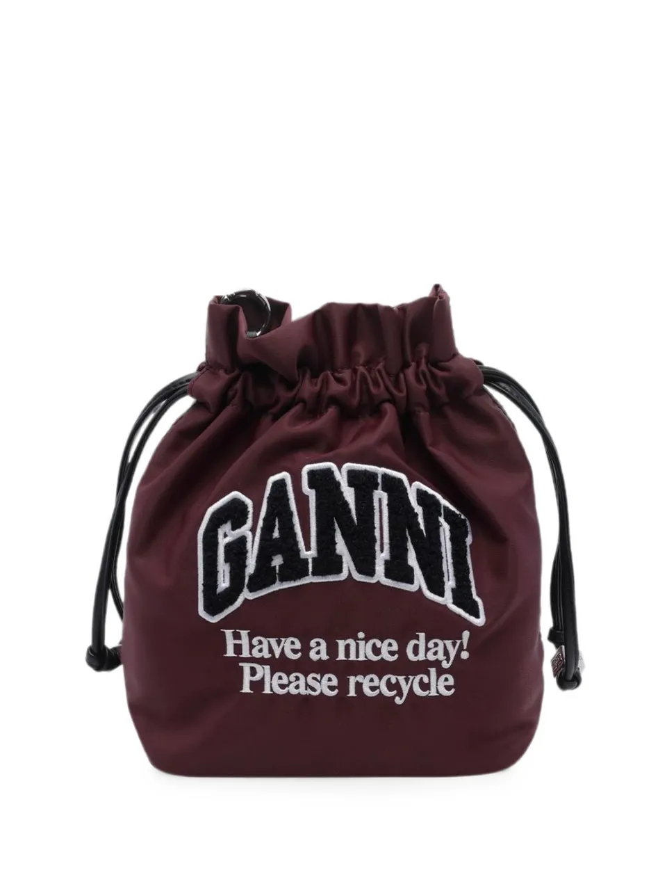 Ganni B3010352 borsa a mano Rosso nylon donna