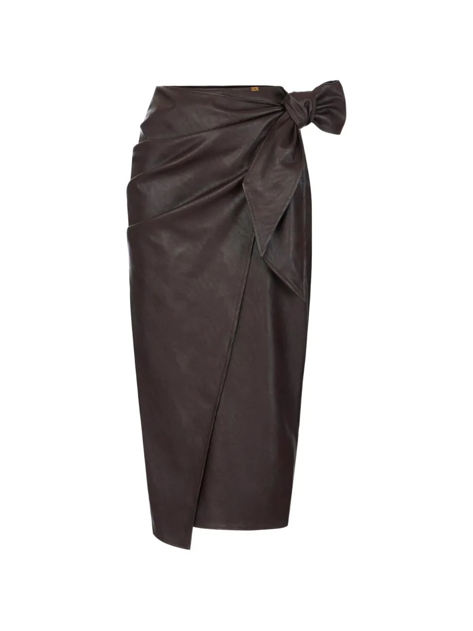 Elisabetta Franchi GO21866E2 Gonna Midi Marrone Donna